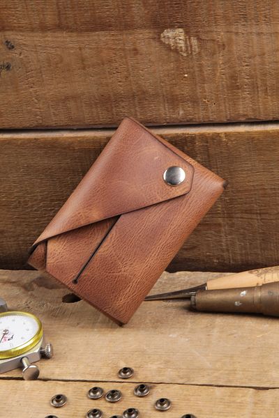 New Coast Leather 1900's Χειροποίητη ανδρική κάρτα από γνήσιο και πραγματικό δέρμα