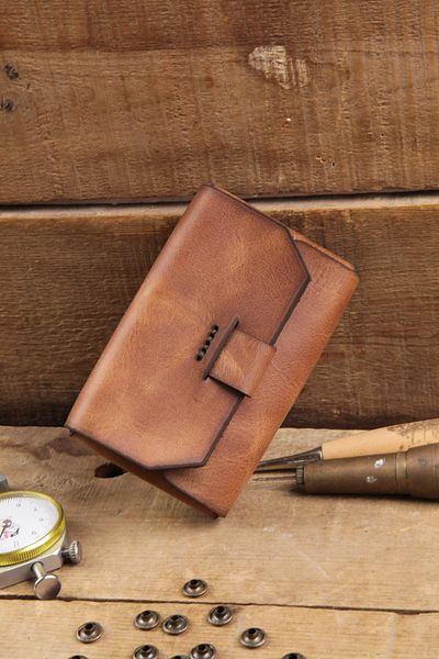 New Coast Leather 1900's Χειροποίητη ανδρική κάρτα από γνήσιο και πραγματικό δέρμα