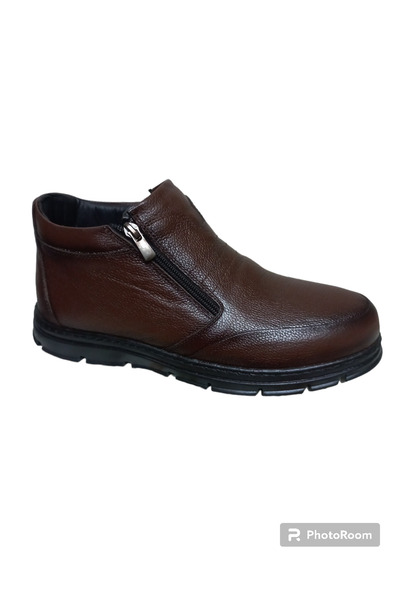 Bifond Shoes حذاء للأب من الجلد الطبيعي باللون البني لتقويم العظام