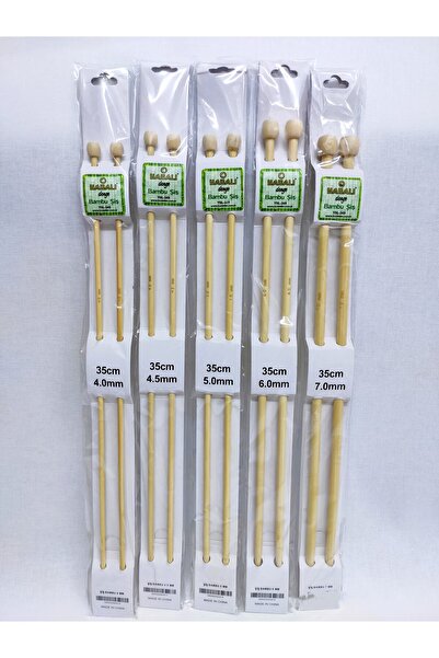 ATMACA TUHAFİYE Бамбукові спиці 5 пар 4-4,5-5-6-7 номер