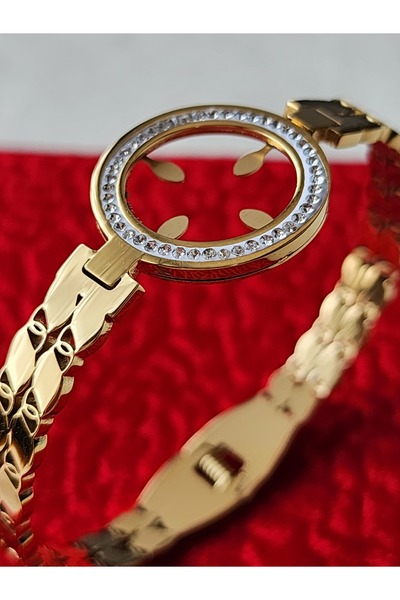 ZÜLİSCH Gold Waterproof Steel Handcuffs - Quarter Fitted Bracelet