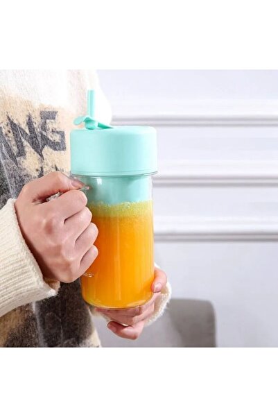 STFAST Taşınabilir Pipetli Bardak Blender 420 Ml, Smoothie Milkshake Meyve Suyu Mama Karıştırıcı Mikser