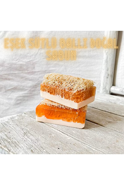 kozmokalite Doğal Kabak Lifli Eşek Sütlü Ballı Sabun