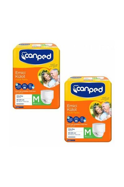 Canped Absorbent Panties Patient Diaper Medium 2x30 Pieces