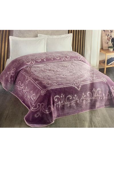 Kristal By Taç Embos Embossed Thick Blanket Double
