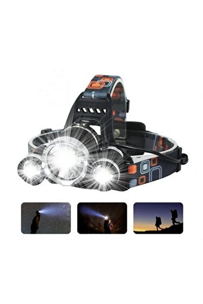 CSI Şarjlı Kafa Feneri 3000 Lümens 3w 3x T6 Cree Led Profesyonel