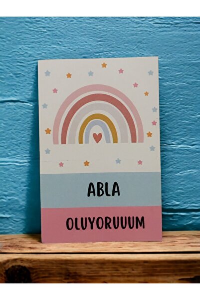 My Kids Room Abla Oluyorum Müjde Anı Kartı - Hamile Anı Kartı