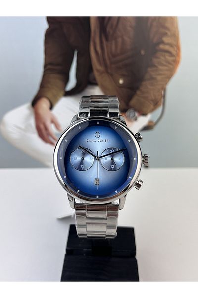 DAVID GUNER Men's Steel Wristwatch - Waterproof