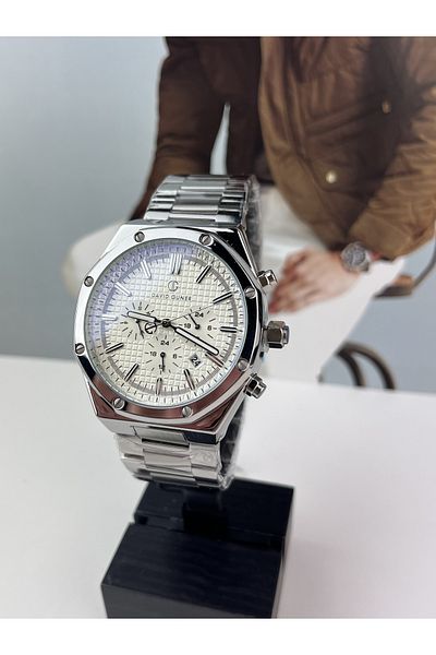 DAVID GUNER STEEL MEN'S WRISTWATCH 45MM WATERPROOF