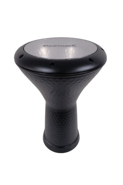 MASTERWORK Siyah Çekiç Dövmeli Mısır Darbuka Pena Ahşap Kolye Sofej Desen