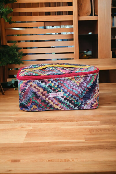 AHMERA حقيبة مكياج متعددة الأغراض