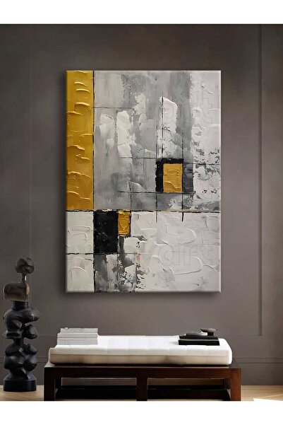 Voovart Abstract Art Dekoratif Kanvas Tablo - VOOV2549
