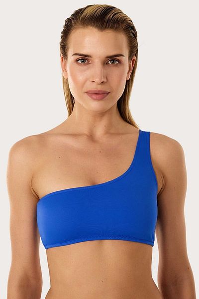 AYYILDIZ 63566 One Shoulder Saks Bikini Top