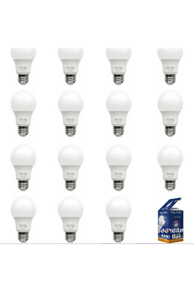 Voltek 9w Led Ampul - Beyaz Işık - 15 Adet
