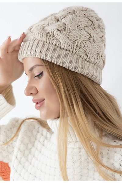 YAASE WOMEN'S SILVERY KNITTED BEANIE