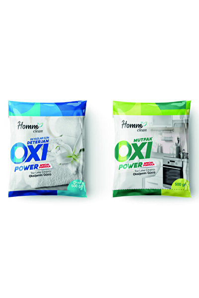 HOMM CLEAN Oxı Power Beyazlar Için Deterjan Ve Oxı Power Mutfak 2li Set