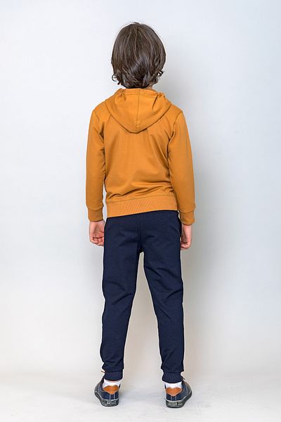 incity Boy's Navy Blue Elastic Waist Sweatpants Bottom