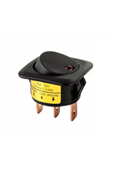 Genel Markalar IC-132D LEDLİ ON-OFF ANAHTAR 25A 12VDC 3P KIRMIZI