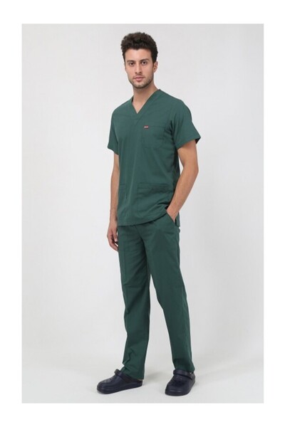 Trendform Unisex Night V-Neck Jersey Suit Dark Green