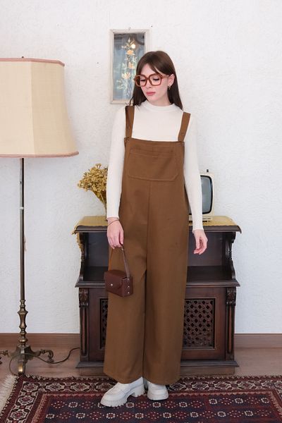 Ceylan Otantik Linen Salopet Jumpsuit