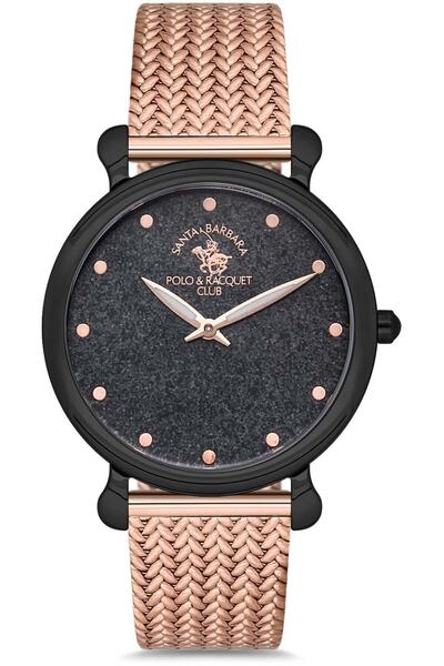 Santa Barbara Polo & Racquet Club ساعة يد نسائية - تصميم أنيق وعملي