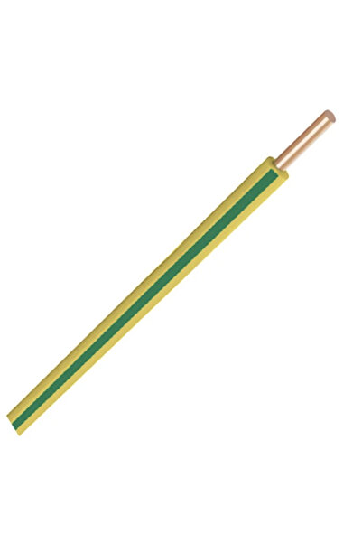 Alkan H07V-U (NYA) Kablo 2,5 mm2 Sarı-Yeşil 10 Metre