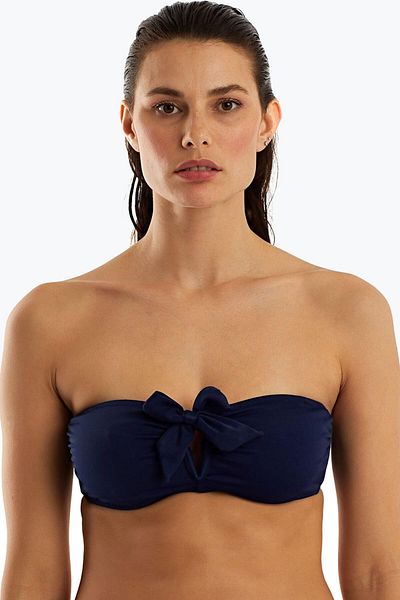 AYYILDIZ 63547 Navy Blue Smooth Bikini Top