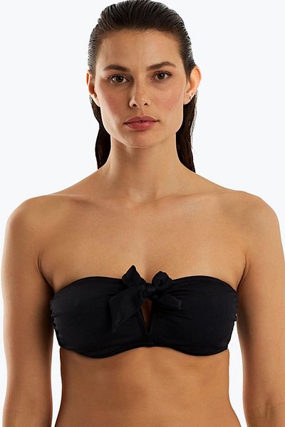 AYYILDIZ 63547 Black Smooth Bikini Top