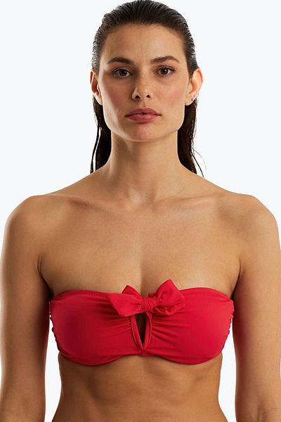 AYYILDIZ 63547 Red Smooth Bikini Top