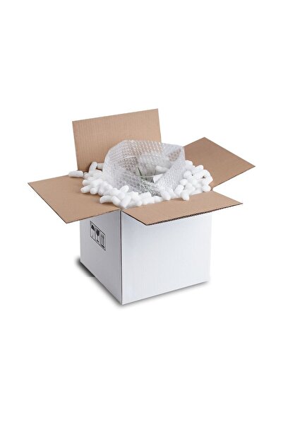 Unipak 35x35x35 cm 10 Adet Beyaz Çift Oluklu A-Box Koli, Taşınma Kolisi, Eşya...