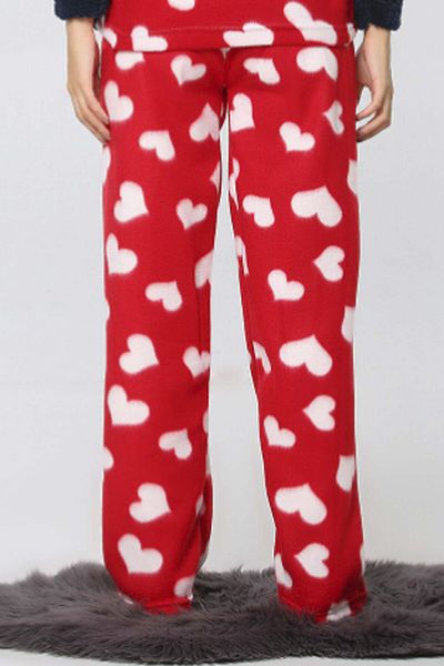 Ladytime Pocketless Winter Fleece Women's Pajama Bottom Single Bottom je29