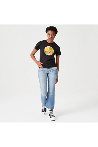 Converse BLACK WOMEN'S BICYCLE NECK T-SHIRT CONVERSE
