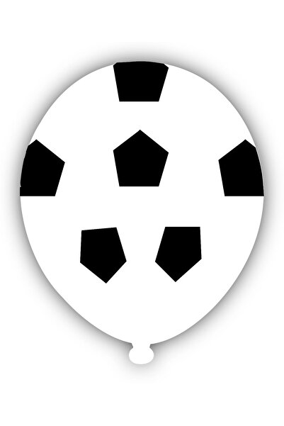 kidspartim مجموعة من 10 بالونات مطبوعة بطابع كرة القدم