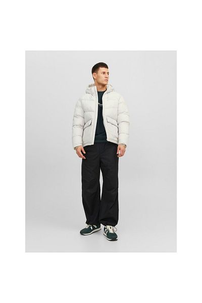 Jack & Jones Jack&Jones Hooded Puffer Beige Ανδρικό Παλτό 12238849