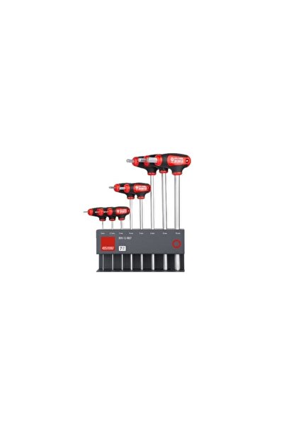 CETA FORM Ceta 8 Parça T Saplı Allen Anahtar Takımı (METAL STAND İLE)