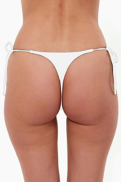 AYYILDIZ 63005 Partea de jos de bikini alb cu șir