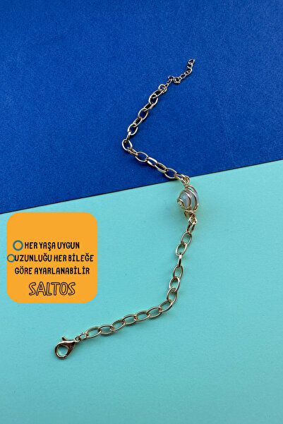 Saltos White Moon Stone Bracelet Gold Chain Adjustable Moon Stone Bracelet Wo...