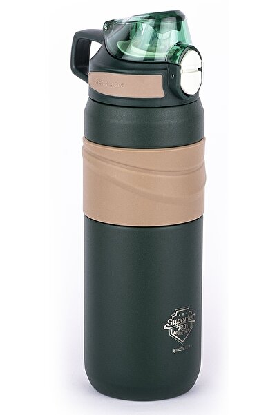 Tantitoni 040-01-OKADI YEŞİL PİPETLİ PASLANMAZ ÇELİK TERMOS 560ML