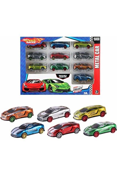 DZC KUZENLER AVM METAL 10 LU ARABA SET DEMİR DİECAST ARABALAR