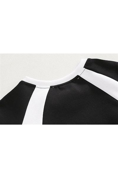 Gofeel Unisex Μαύρο Φούτερ - Day Light Playlist Ακουστικά με στάμπα, Oversize Crew Neck