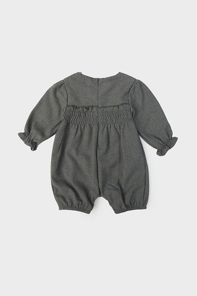 Layette Baby Girl Gray Jumpsuit 23FW0LT7812