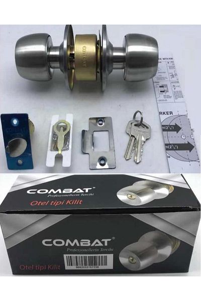 Depolife Knob Door Handle Lock Hotel Type Door Handle American Lock Wc Bathroom hotel type chrome satin