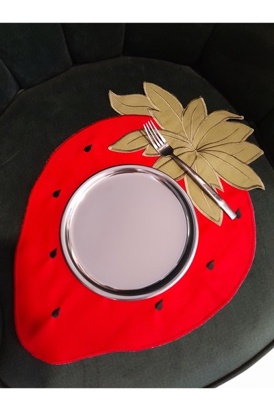 EKKE HOME STRAWBERRY PATTERNED BOTTOM AMERICAN SERVICE