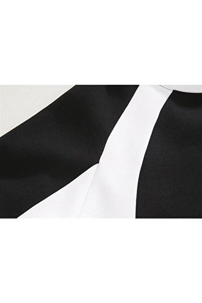 Touz LAGOM MODA Don't Touch Принт Line Detail Unisex Oversize Велосипедна комір Чорна Світшот