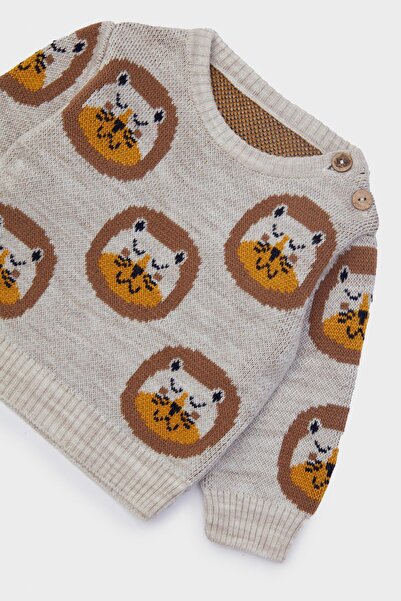 Layette Bg Store Baby Boy Patterned Sweater 23Fw0Lt8405