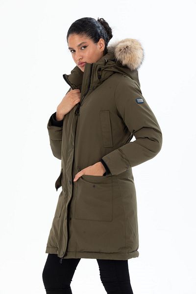 G-FOX Palton puf, lung, detașabil, cu glugă, rezistent la vânt, hidrofug, 8645