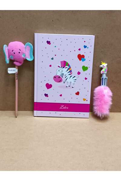 ÇilekKurdu Günlük Defter 144 Yaprak Ve Kalem Seti