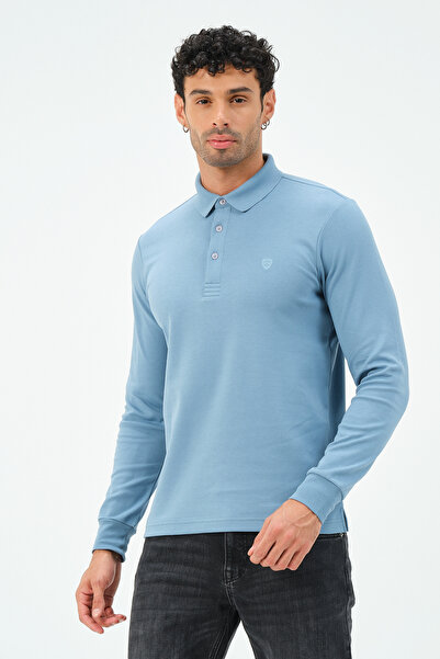 MSW Long Sleeve Regular Fit Men's Polo Neck T-shirt