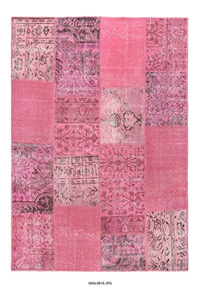 YÜNSER HALI Pembe El Dokuma Ve El Dikişli  Halı
