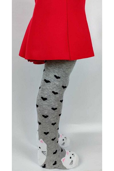 Selinus Cute Cat Pantyhose with Heart Pattern